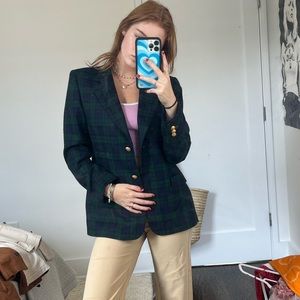 Brand new Pendleton jacket- navy and dark green plaid.